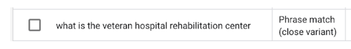 negative keywords